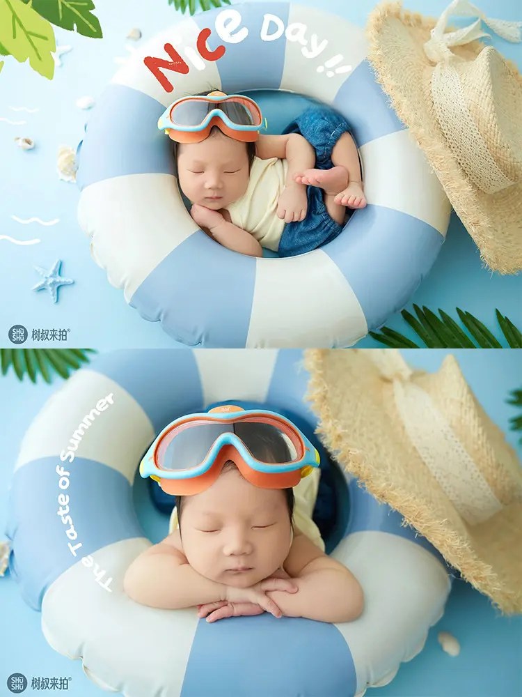 Summer Swim Theme Set - Newborn Photography Props - Image 4